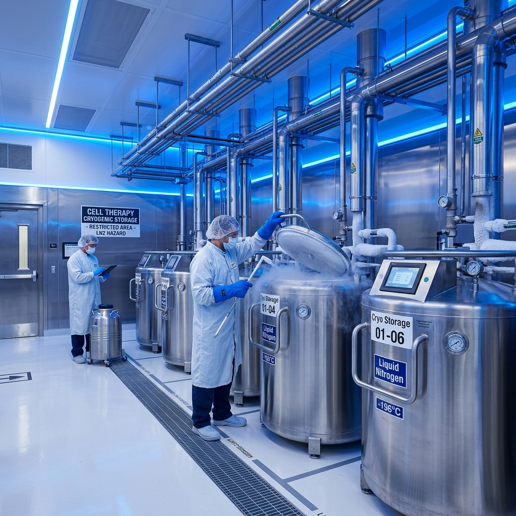 Cryostorage & release area