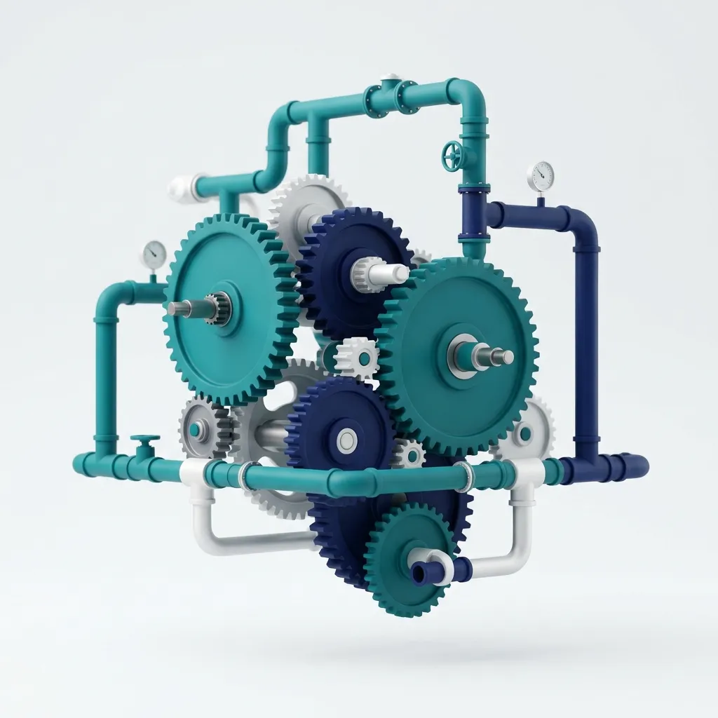 Engineering gears icon