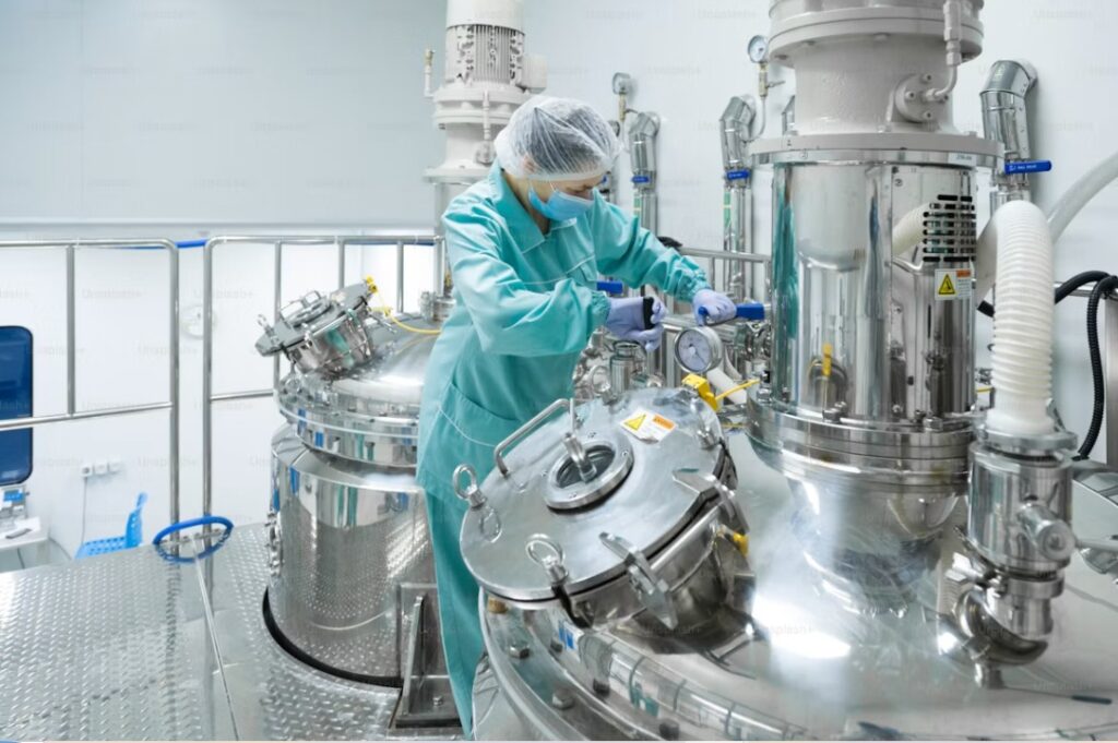 Pharmaceutical CQV engineers in a cleanroom