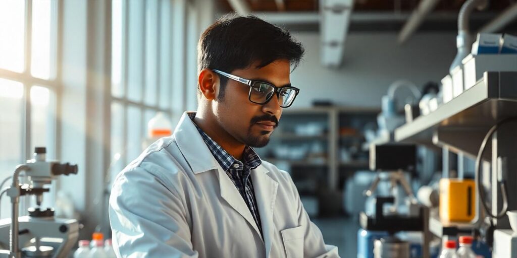 Indian Scientist doing CQV